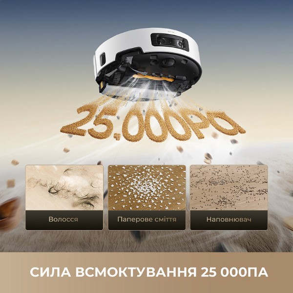 Фото - Пилосос робот миючий з базою Dreame Aqua 10 Ultra Track Complete White (RLR81CE-1-WH)