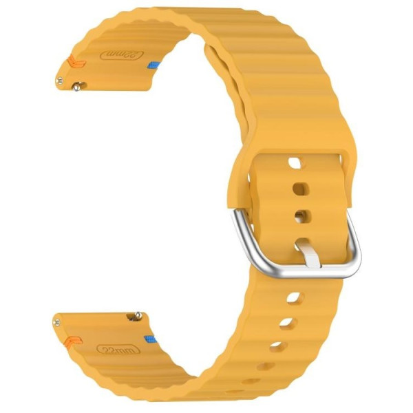 Фото - Ремінець для смарт-годинника BeCover Ribbed Tape (22mm) for Xiaomi Watch 2 / 2 Pro / S4 / S3 / S1 Pro / S1 / S1 Active Yellow (714303)