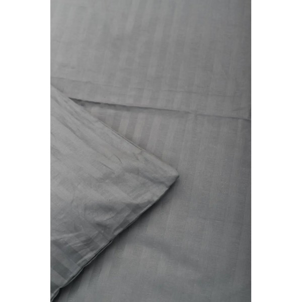 Фото - Комплект постільної білизни Moon&Star Satin Stripe Stripe Gray 200х220 (MS-820003652)