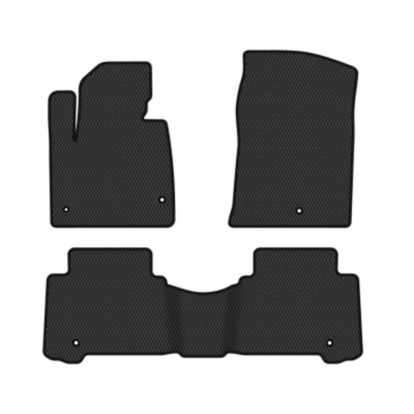 Фото - Коврики ворсовые в салон авто EVAtech Premium для Hyundai Grand Santa FE (NC) 6 seats 2012-2017 3 поколение SUV USA черный кант HY44366Z3KH5VPB