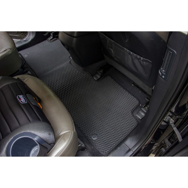 Фото - Коврики ворсовые в салон авто EVAtech Premium для Hyundai Grand Santa FE (NC) 6 seats 2012-2017 3 поколение SUV USA черный кант HY44366Z3KH5VPB