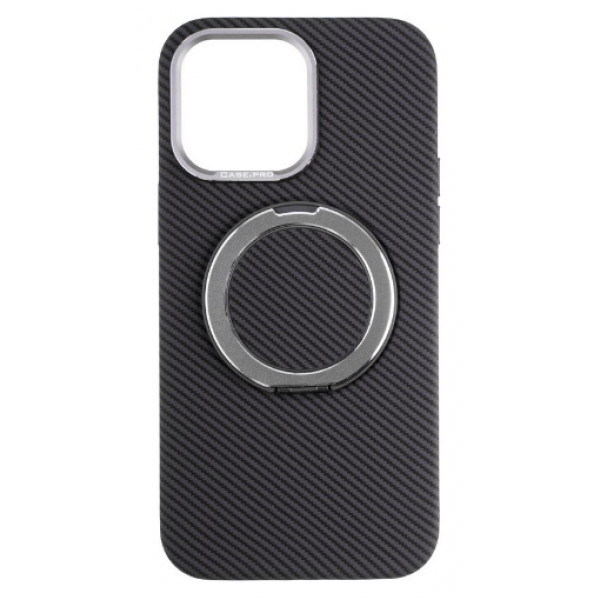 Фото - Чохол для смартфону
 Gelius Carbon Ring Stand 360 for iPhone 13 Pro Max Grey (98592)