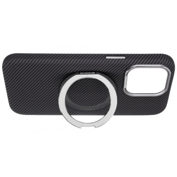 Фото - Чохол для смартфону
 Gelius Carbon Ring Stand 360 for iPhone 13 Pro Max Grey (98592)
