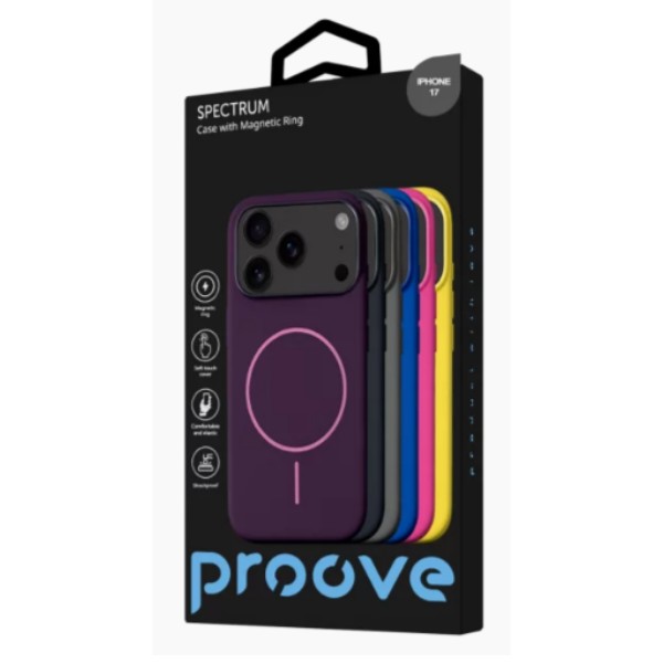 Фото - Чехол для смартфона Proove Spectrum Case with Magnetic Ring iPhone 17 stone gray (PCSPIP170039)