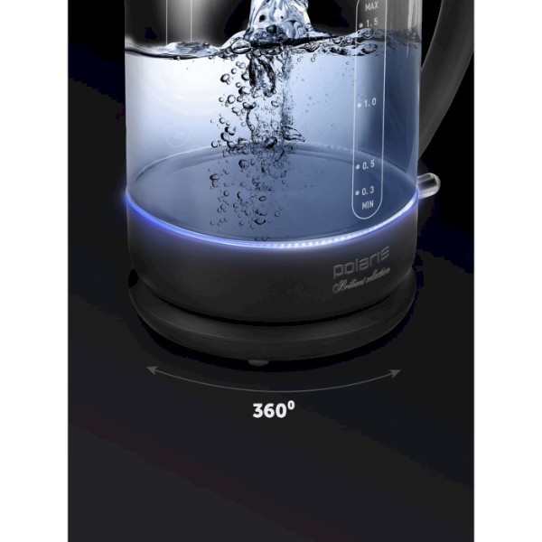 Фото - Електричний чайник Polaris PWK 17103CGL Water Way Pro Black