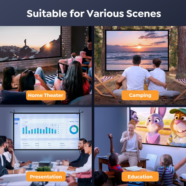 Фото - Екран настінний ручний Yaber Yaber-100Inch-SCREEN