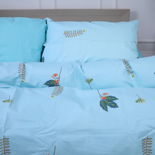 Фото - Комплект постельного белья MirSon King Size 220х240 см Ranforce Elite 17-4736 Green leaves (2200008926496)