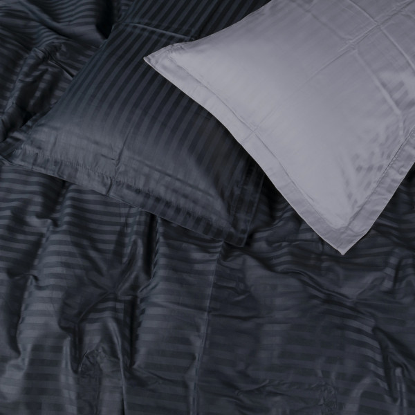 Фото - Комплект постільної білизни дитячий MirSon Satin Stripe 30-0021 + 30-0012 Yamindi 110х140 (2200005247549)