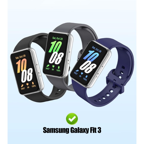 Фото - Ремешок для фитнес-браслета BeCover for Samsung Galaxy Fit 3 (20mm) White (713200)