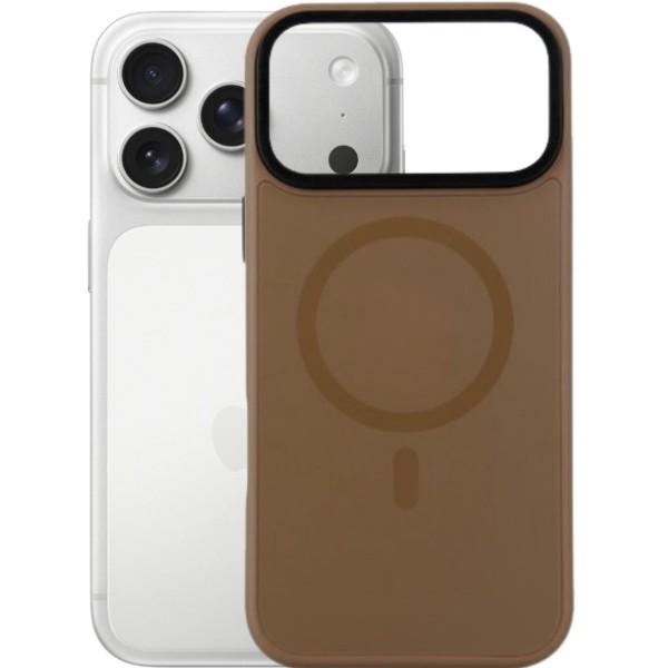 Фото - Чохол для смартфону BeCover FIBRA ArcLine Case with MagSafe for Apple iPhone 17 Pro Brown (715383)