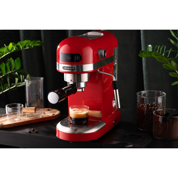 Фото - Кавоварка ріжкова Ardesto YCM-E1501 
Red