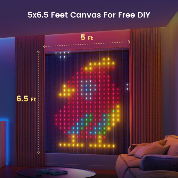 Фото - Гирлянда-штора Yeelight Curtain light strip 1.52 м (YLYDD-0053)