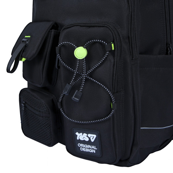Фото - Рюкзак школьный YES TS-43L Just Black (550480)
