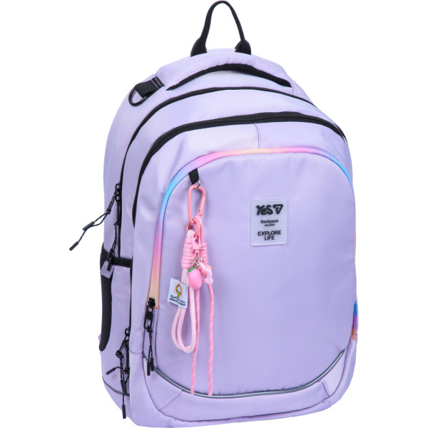 Фото - Рюкзак шкільний YES TS-59L Lilac (550407)