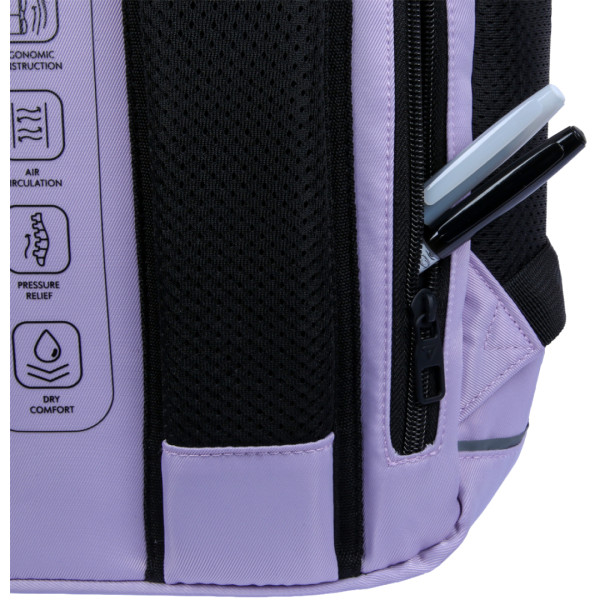 Фото - Рюкзак шкільний YES TS-59L Lilac (550407)