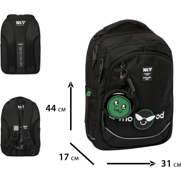 Фото - Рюкзак шкільний YES TS-59L Mood (550412)