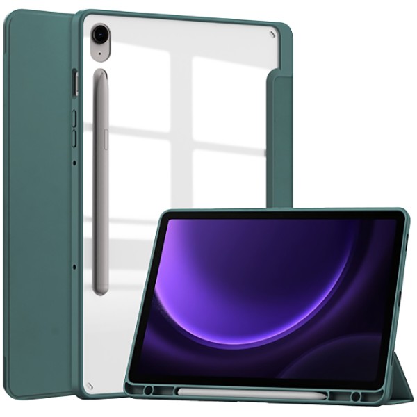 Фото - Чехол для планшета BeCover Soft Edge с креплением для стилуса for Samsung Galaxy Tab S9 (SM-X710/SM-X716)/S9 FE (SM-X510/SM-X516B) 11.0'' Dark Green (710440)