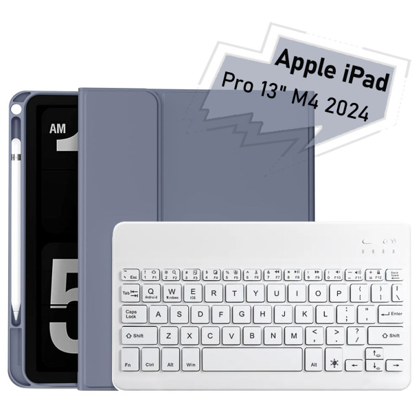 Фото - Чохол для планшету BeCover з бездротовою клавіатурою for Apple iPad Pro 13" M4 2024 Purple (713007)