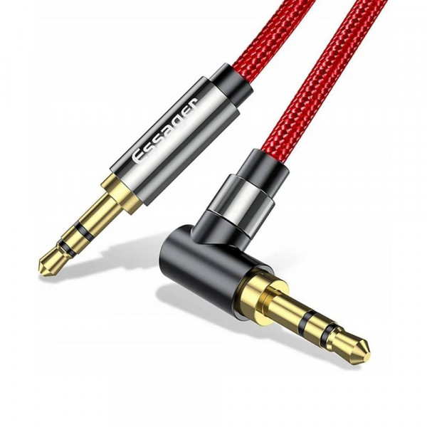 Фото - Кабель 3.5 мм - 3.5 мм Essager Audio Cable For Speaker Wire Headphone Car 3.5 mm Jack Hifi Aux Adapter 1.5M Red (EYP35-WTA09)