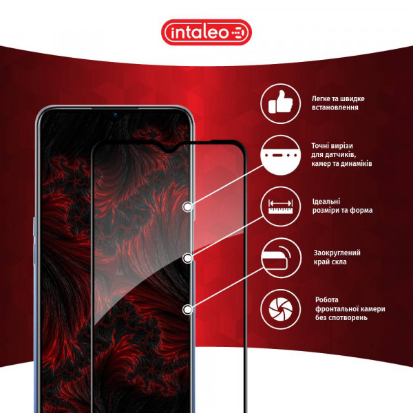 Фото - Захисне скло для смартфону Intaleo Full Glue for Oppo A55 5G Black (1283126522116)