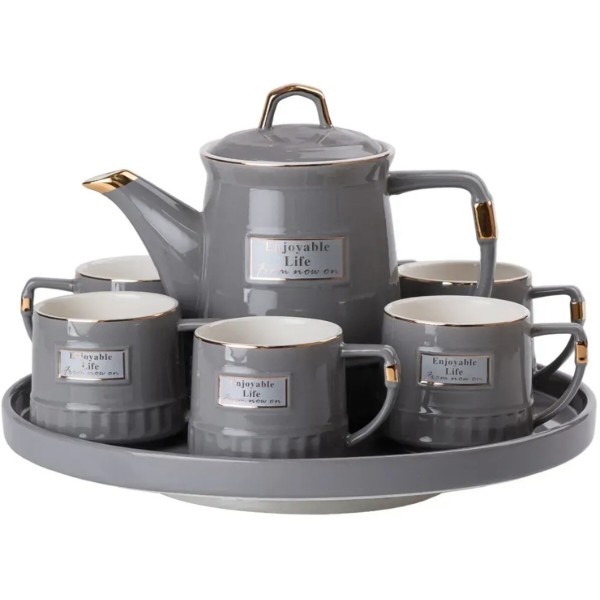 Фото - Сервиз чайный Yiwu Enjoyable Life 8 пр. (HP-15-5)