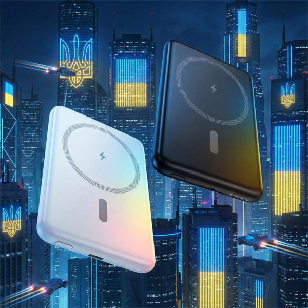 Фото - Батарея мобильная HOCO J140A Tony Magnetic MagSafe 15W + PD20W (5000 mAh) Black (714866)