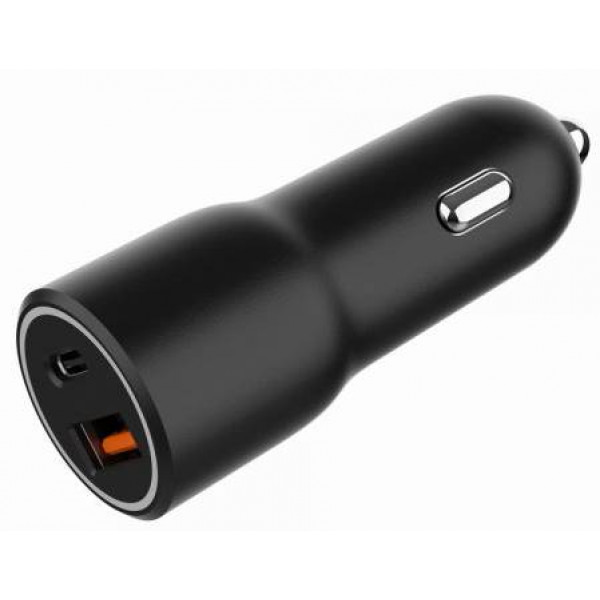 Фото - Автомобільний зарядний пристрій Gembird 1xUSB-A (18W QC3.0) + 1xUSB-C PD 20W (TA-UC-AC2PDQC38-CAR-01)