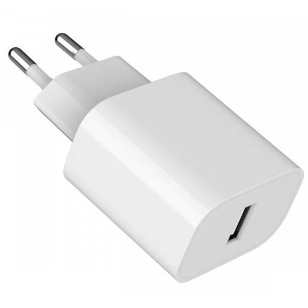 Фото - Мережевий зарядний пристрій Gembird Мережевий ЗП, 1 USB-A 5V/2.4A (12W), білий