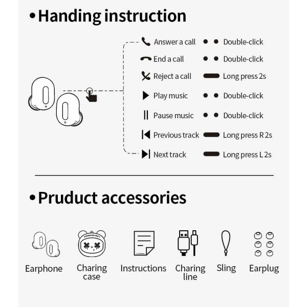 Фото - Наушники вкладыши беспроводные TWS XOKO G05-face changing Yellow-Black