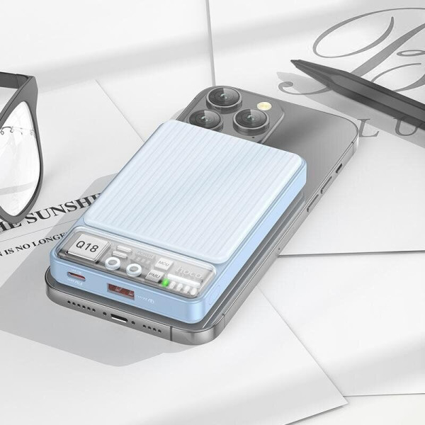 Фото - Батарея мобильная HOCO Q18 Tourer 22.5W + PD20W Magnetic 10000 mAh Black (715106)