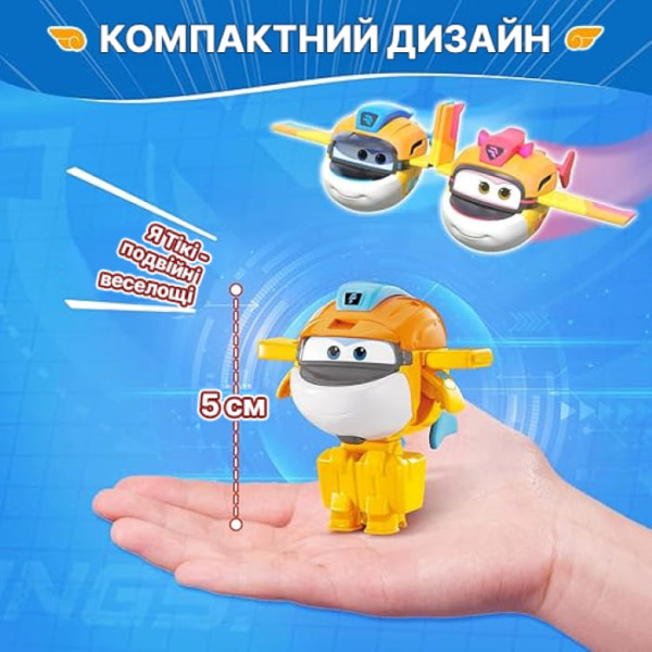 Фото - Колекційна фігурка Super Wings Transform-a-Bots aki (YW780058)