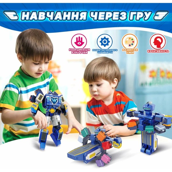 Фото - Робот-трансформер Super Wings Transforming Всемирный космодром 3в1 (YW780288)