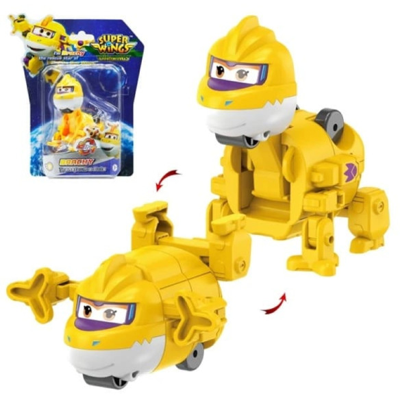 Фото - Коллекционная фигурка Super Wings Transform-a-Bots Brachy (YW790043)