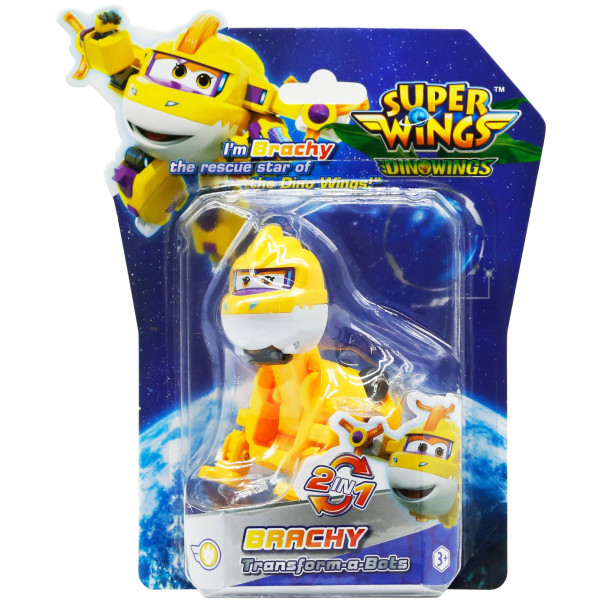 Фото - Коллекционная фигурка Super Wings Transform-a-Bots Brachy (YW790043)