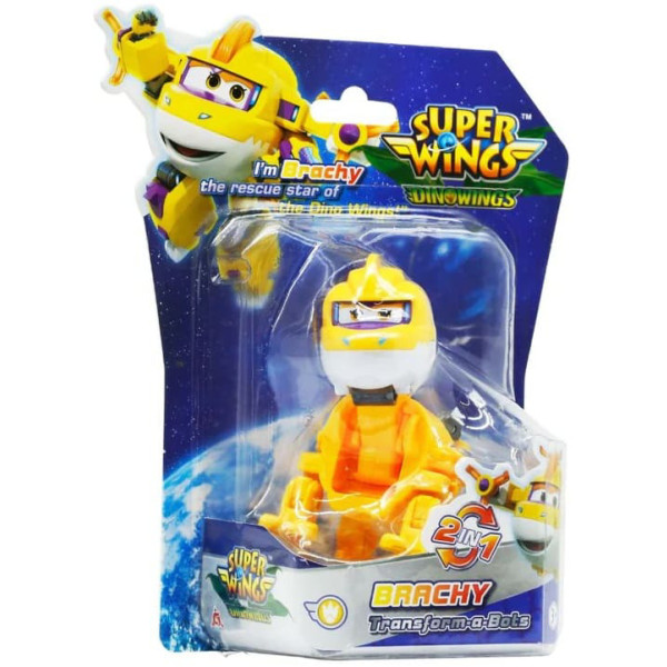 Фото - Коллекционная фигурка Super Wings Transform-a-Bots Brachy (YW790043)