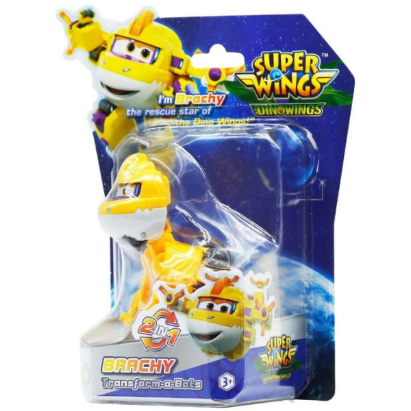 Фото - Коллекционная фигурка Super Wings Transform-a-Bots Brachy (YW790043)