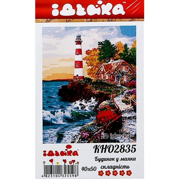 Фото - Картина за номерами Ideyka Будинок біля маяка 40 * 50см (КНО2835)