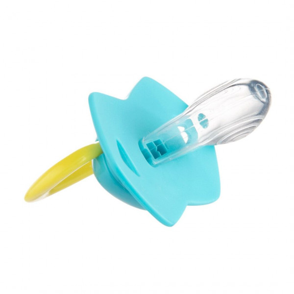 Фото - Симетрична пустушка Canpol babies 6-18 міс NEON LOVE 2 шт. - блакитна (22/653_blu)