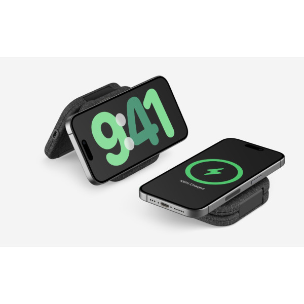 Фото - Бездротовий зарядний пристрій Belkin 2в1 15Вт Travel Pad Qi2 (WIZ026VFBK)