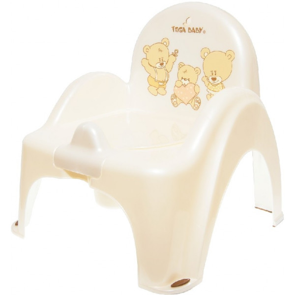 Фото - Горщик дитячий Tega Baby стільчик Ведмедики Біла Перлина (MS-012-118)