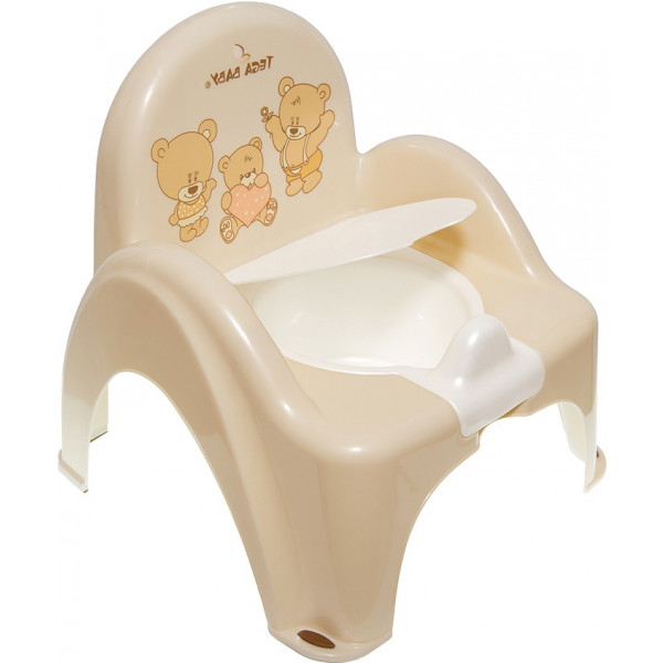 Фото - Горщик дитячий Tega Baby стільчик Ведмедики Бежевий (MS-012-119)