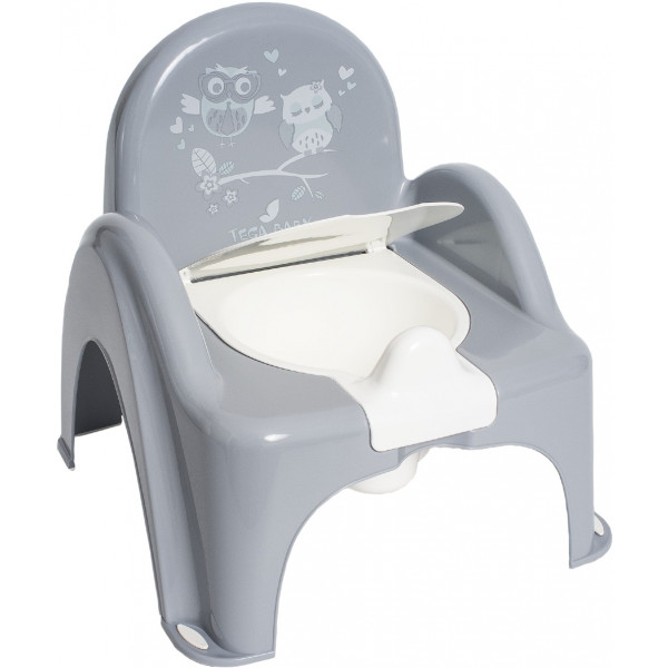 Фото - Горщик дитячий Tega Baby стільчик Сова з музикою Сірий (PO-064-106) Фото - Горщик дитячий Tega Baby стільчик Сова з музикою Сірий (PO-064-106)