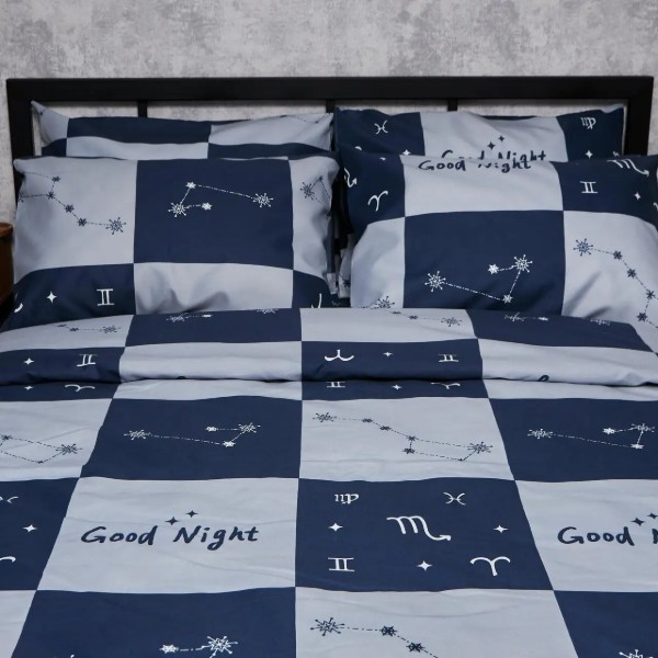 Фото - Комплект постельного белья Moon&Star Микросатин Premium Zodiac Dream 175х210 нав. 2х70х70 (MS-820008092)
