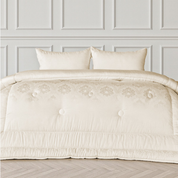 Фото - Ковдра зимова двоспальна євро MirSon EcoSilk №1523 Ferrero Vanilla 200x220 см (2200011171494)