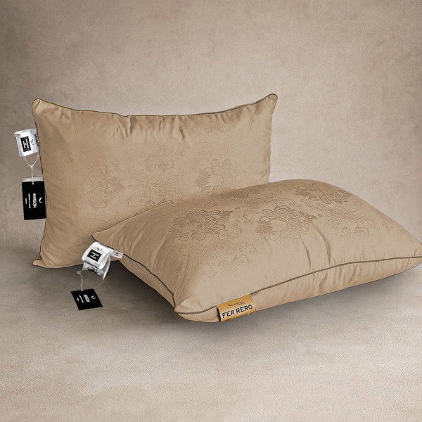 Фото - Подушка стандартна MirSon №15-18 Ferrero Silk Kapok Gold висока 70х70 (2200011164298)