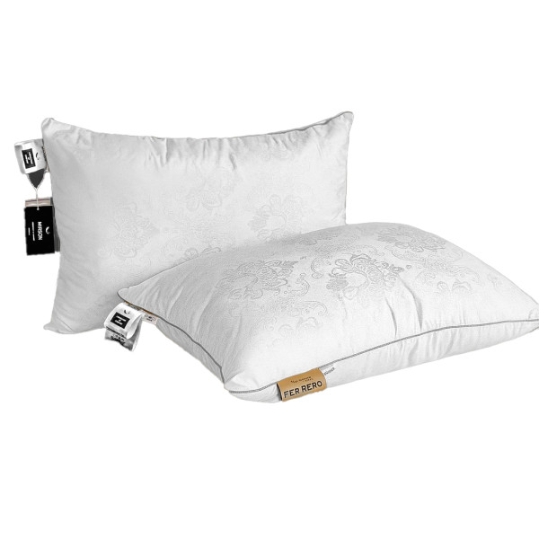 Фото - Подушка стандартная MirSon №15-12 Ferrero Silk Kapok White высокая 70х70 (2200011164441)
