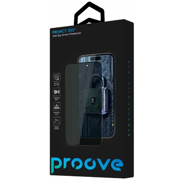 Фото - Захисне скло для смартфону Proove Privacy 360 iPhone 17 Pro black (PGP360I17P01)