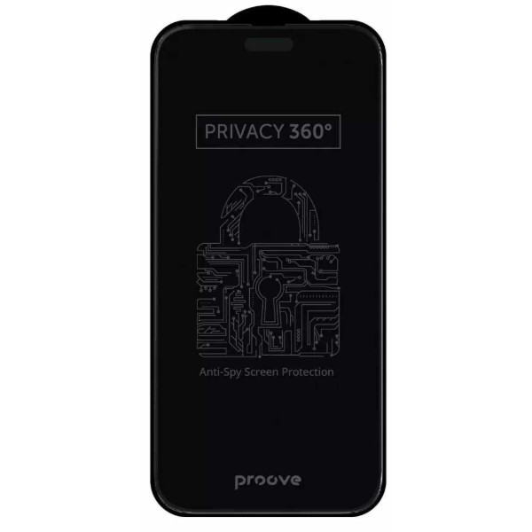 Фото - Захисне скло для смартфону Proove Privacy 360 iPhone 14 Pro/15/16 black (PGP360I14P01)