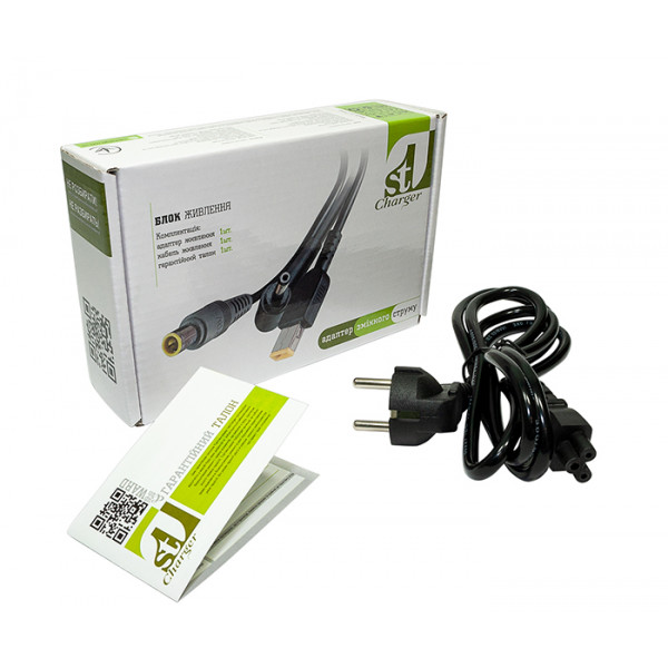 Фото - Зарядное устройство для ноутбука 1stCharger Acer 65W 19V 3.16A 6.3x3.0 силовой кабель (AC1STAC60WC)