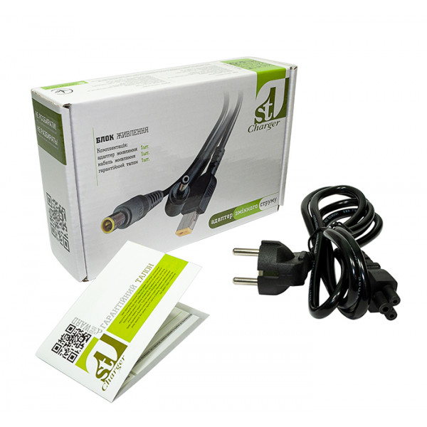 Фото - Зарядний пристрій для ноутбука 1stCharger Lenovo 72W 16V 4.5A 5.5x2.5 силовий кабель (AC1STLE72WB3)